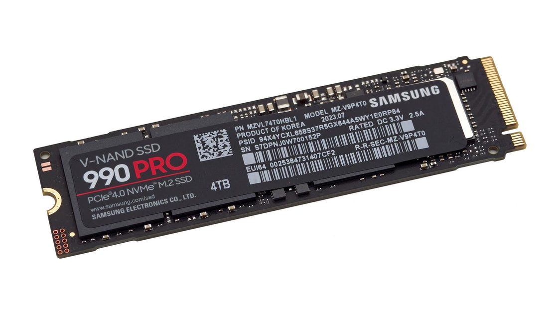 SSD Samsung 990 PRO 4TB M.2 7450 MB/s read and 6900 MB/s write speed Samsung