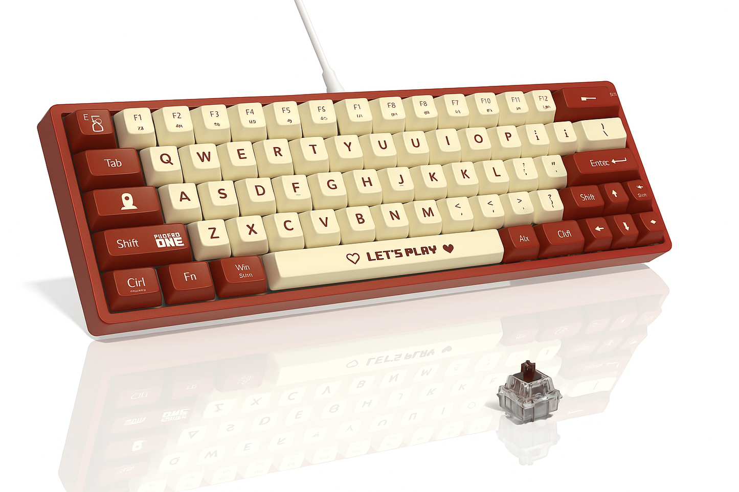Ajazz AK680 | Mechanical Gaming Keyboard | Brown Switch