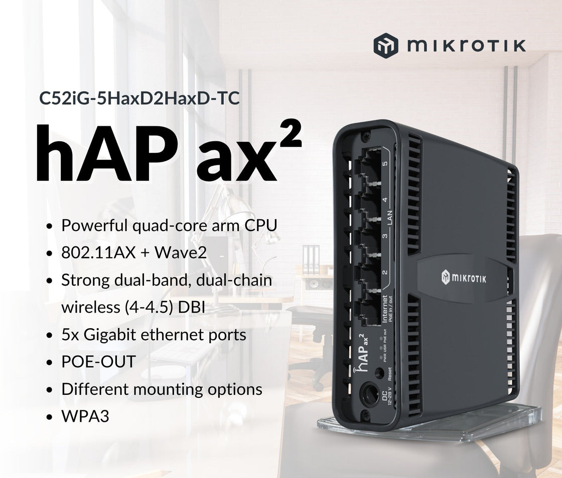 Wifi Router MikroTik hAP WiFI6 AX2 MIKROTIK
