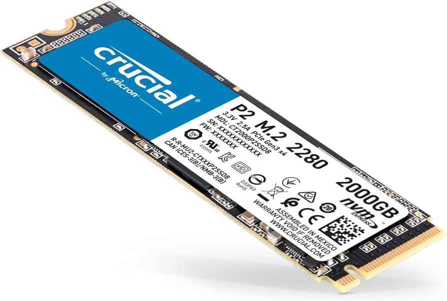 Crucial P2 M.2 2280 2000GB 2TB SSD Crucial