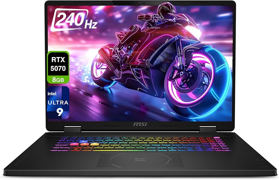 MSI Crosshair 18 HX AI RTX 5070 / Ultra 9 275HX / 32GB DDR5 / 1TB Gen5 / 2.5K 240Hz / Gaming Laptop MSI
