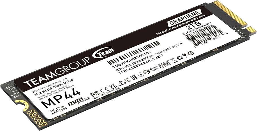 SSD Team-Group T-FORCE MP44 2TB M.2 PCIe (4.0) Team-Group