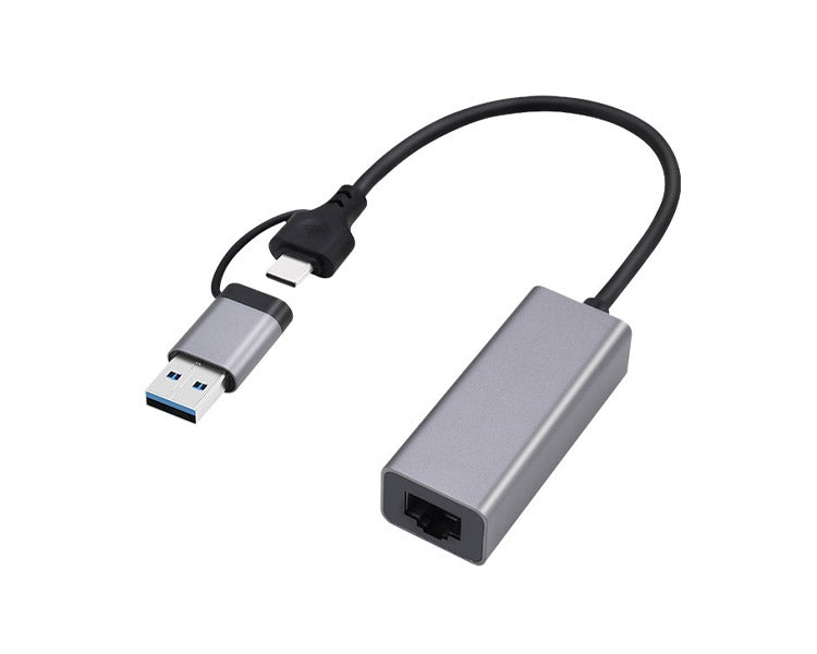 Gembird A-USB3AC-LAN-01 USB 3.1 + type-C Gigabit network adapter space grey