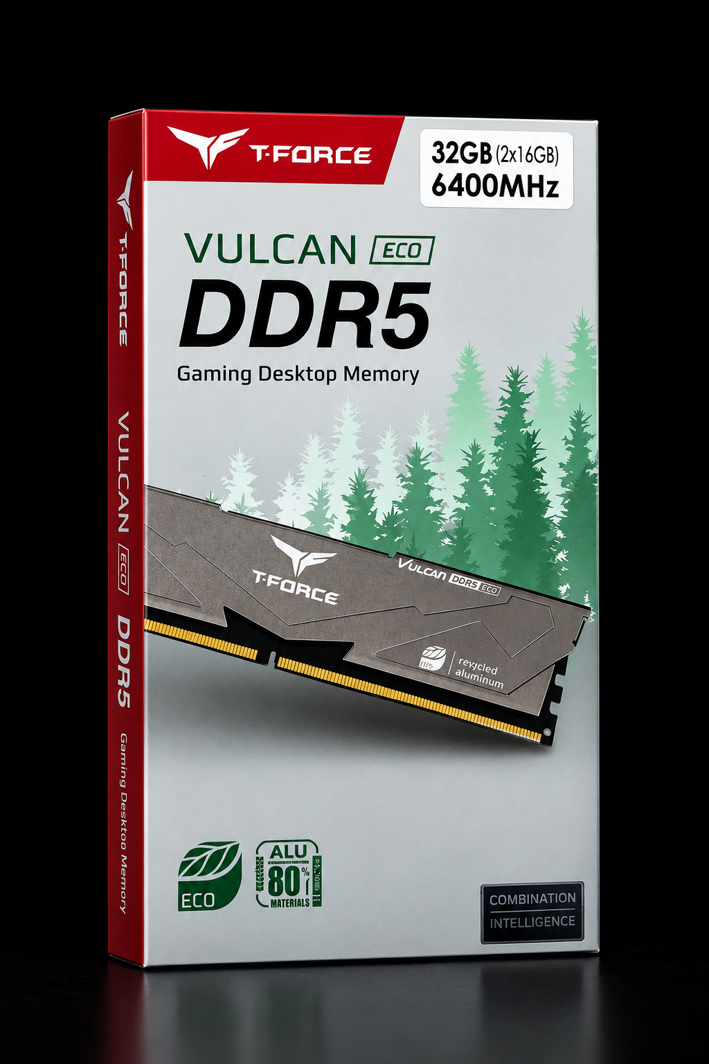 T-FORCE VULCAN ECO DDR5 / 32GB (2x16GB) / 6400MHz / CL38 RAM T-FORCE