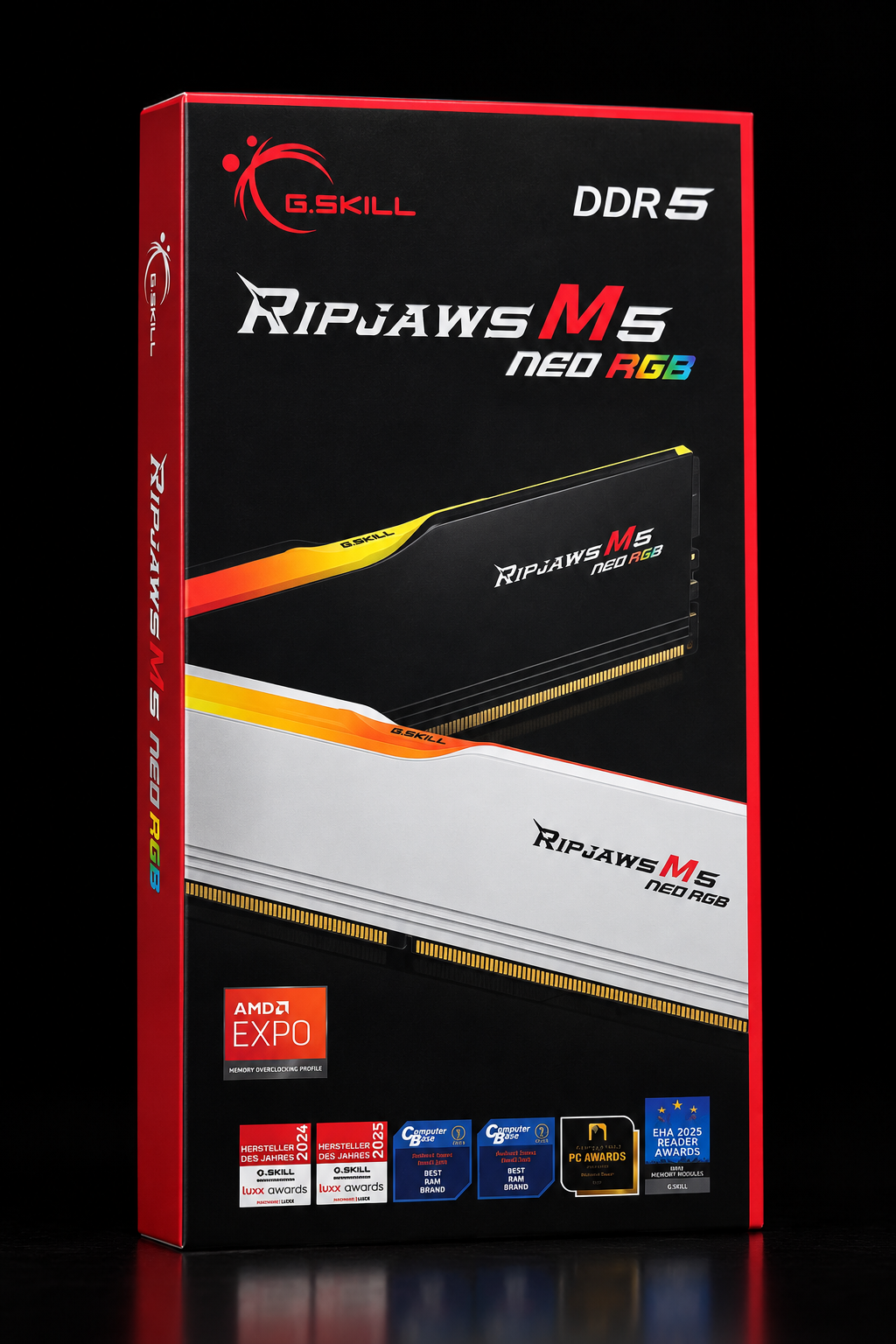 G.SKILL RIPJAWS M5 NEO RGB DDR5 / 16GB / 6000MHz / CL36 RAM G.SKILL RIPJAWS