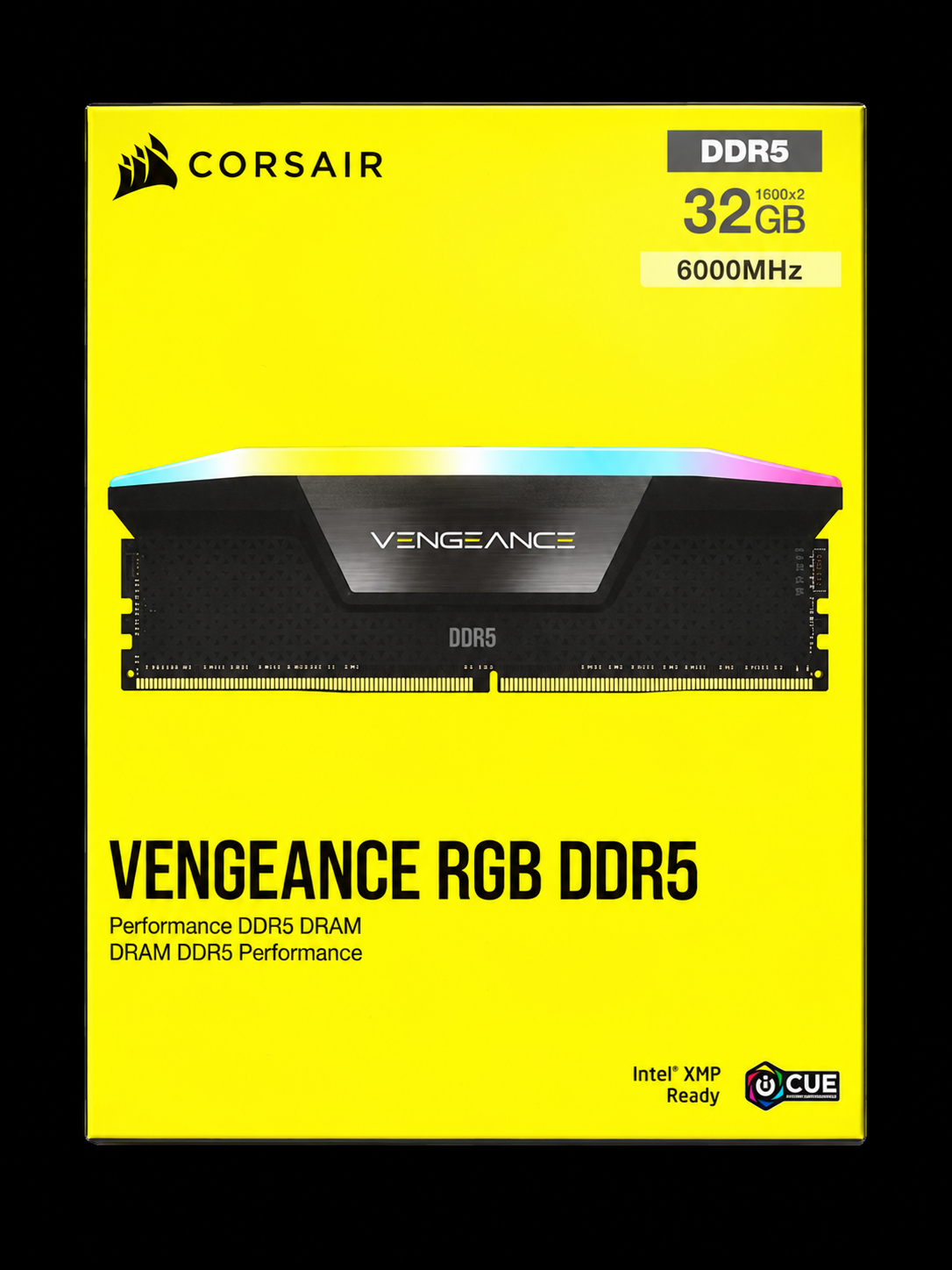 CORSAIR VENGEANCE RGB DDR5 / 32GB (2x16GB) / 6000MHz / CL36 RAM CORSAIR VENGEANCE
