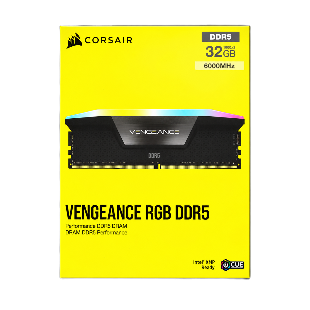 CORSAIR VENGEANCE RGB DDR5 / 32GB (2x16GB) / 6000MHz / CL36 RAM CORSAIR VENGEANCE