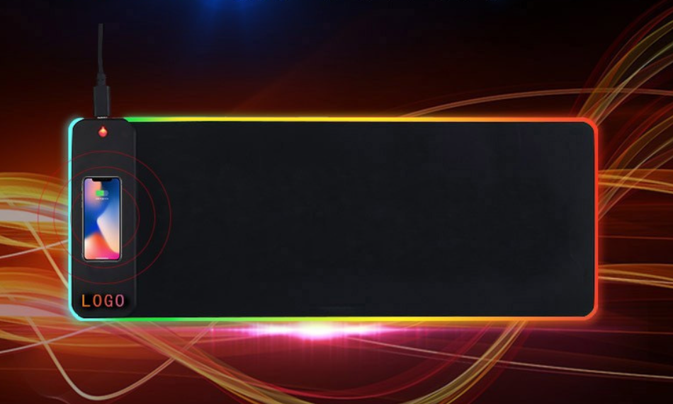 RGB Mousepad with Wireless charger | 800x300x4