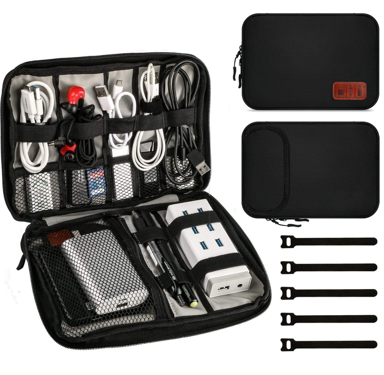 Travel bag for electronic cables and small gadgets