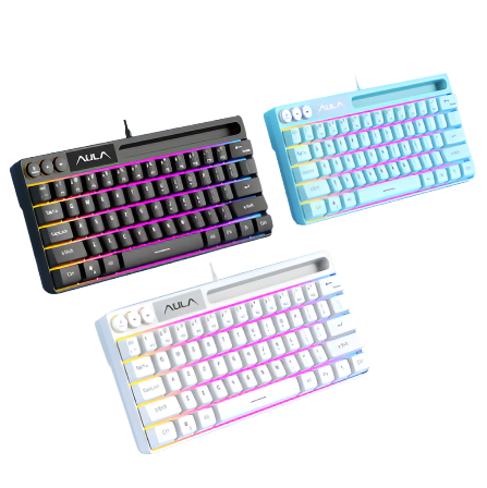 Buy Aula F3061 Keyboard, with USB Hub and get free Anime Girl Mousepad !