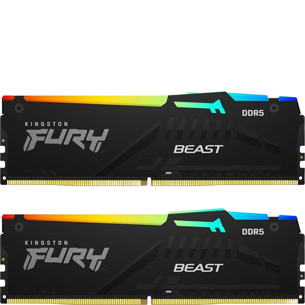KINGSTON FURY BEAST RGB DDR5 / 64GB (2x32GB) / 5600MHz RAM Kingston