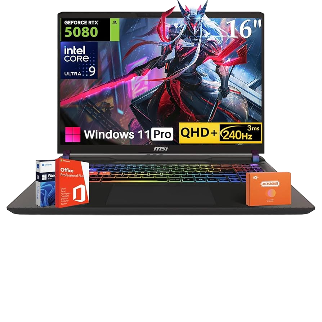 MSI Vector 16 RTX 5080/ULTRA 9/32GB/240HZ/1TB Gaming Laptop MSI