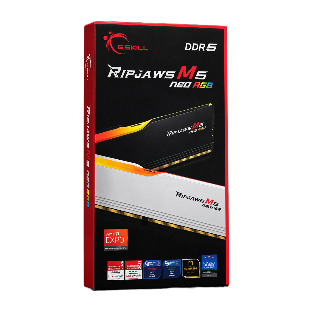 G.SKILL RIPJAWS M5 NEO RGB DDR5 / 16GB / 6000MHz / CL36 RAM G.SKILL RIPJAWS