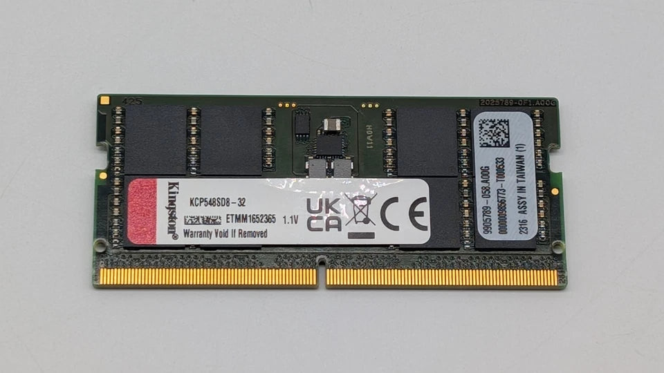 Kingston DDR5 64GB (2×32GB) 5600MHz RAM Laptop Memory Module TECHSWAP